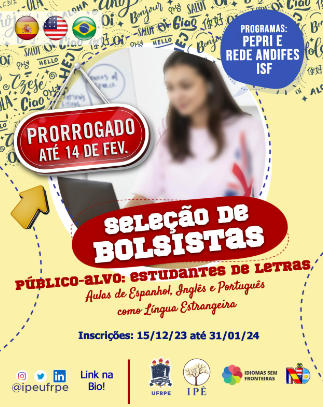 Inscrições prorrogadas