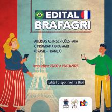 Aberto os editais do PROGRAMA BRAFAGRI - 2023