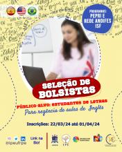 Seleção para bolsista para Língua Inglesa - PEPRI e Rede Andifes-ISF